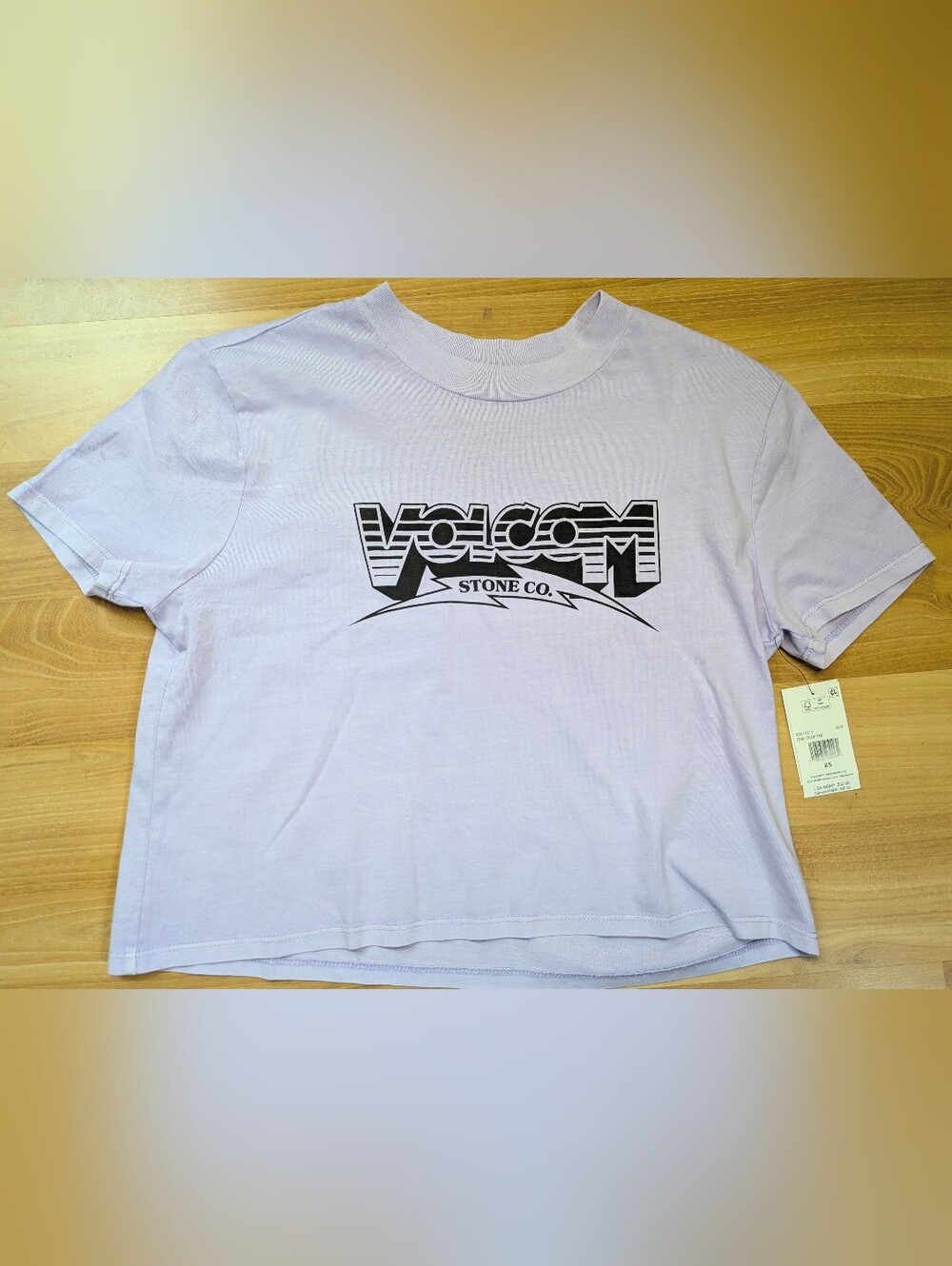 Volcom Lavender Crop Top Women's XS NWT